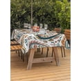 thumbnail image 3 of Outdoor Tablecloths with Umbrella Hole & Zipper, Paisley Flower 60 x102 Inch Rectangle Tablecloths, Spring Watercolor Floral Leaf Plant Waterproof Table Cloth, Patio/Pool/Picnic Table Covers, 3 of 8