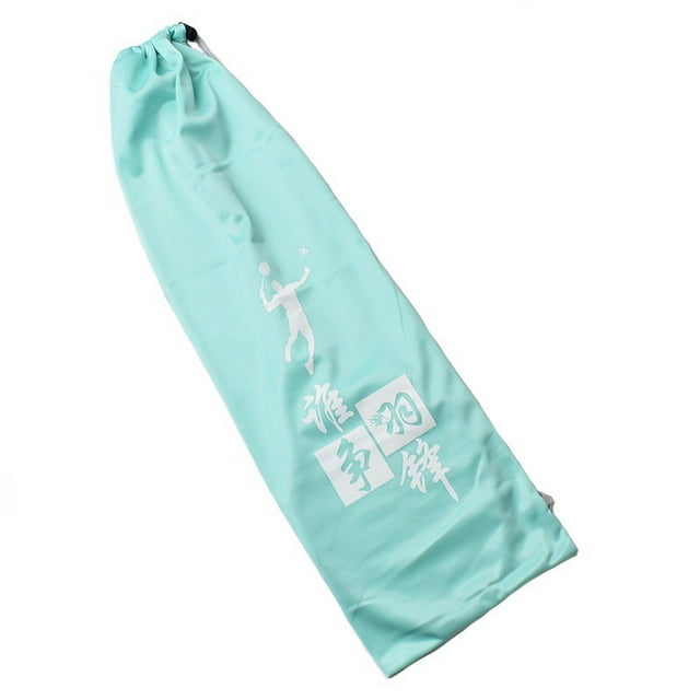 Fleece-Lined Badminton Racket Cover with Drawstring Closure - Scratch-Proof Protection Pouch, Space-Saving Compact Design for Ping-Pong & Badminton Gear, Ideal for Wholesale Sports Stores & Clubs