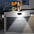 thumbnail image 1 of Luces solares para escaleras exteriores - pack de 10, ABS negro, impermeable IP65, de 8 a 10 horas, para escalones, terrazas, patios y bordes de jardín, 1 of 6