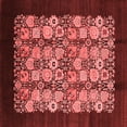 thumbnail image 1 of Ahgly Company Indoor Square Oriental Red Industrial Area Rugs, 8' Square, 1 of 4