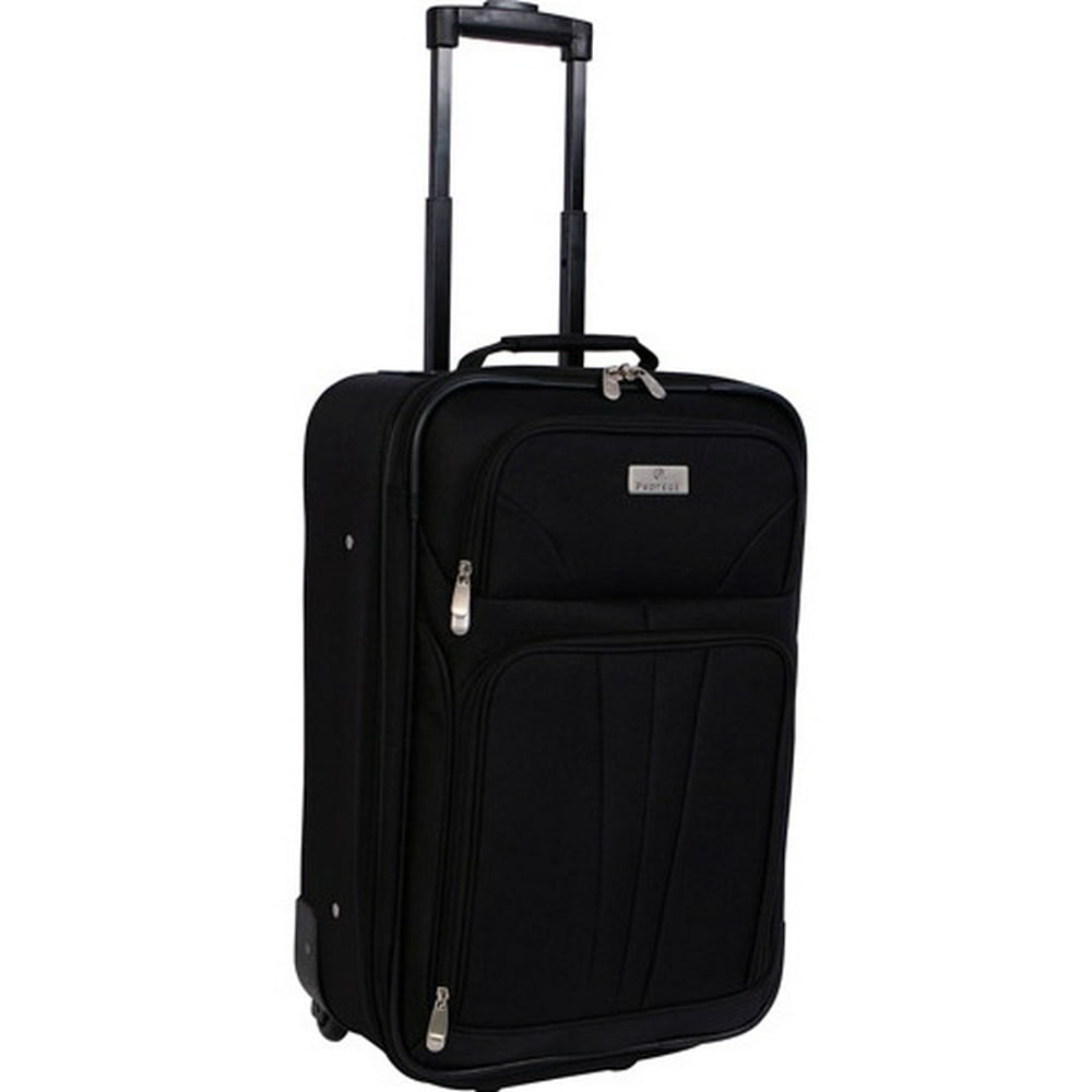 Protege Monticello 21 Upright CarryOn Luggage, Black