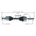 thumbnail image 1 of TrakMotive CV Axle Shaft TO-8139 Premium; OEM Replacement, 1 of 4