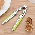 thumbnail image 4 of Nut Cracker,Multi Functional Clip,Stainless Steel Nutcracker with Non-Slip Handle, for Walnuts, Pecans, Hazelnuts, Pistachio, Lobster and Crab Shells, Multi-Purpose Kitchen and Seafood Tool(Green), 4 of 6