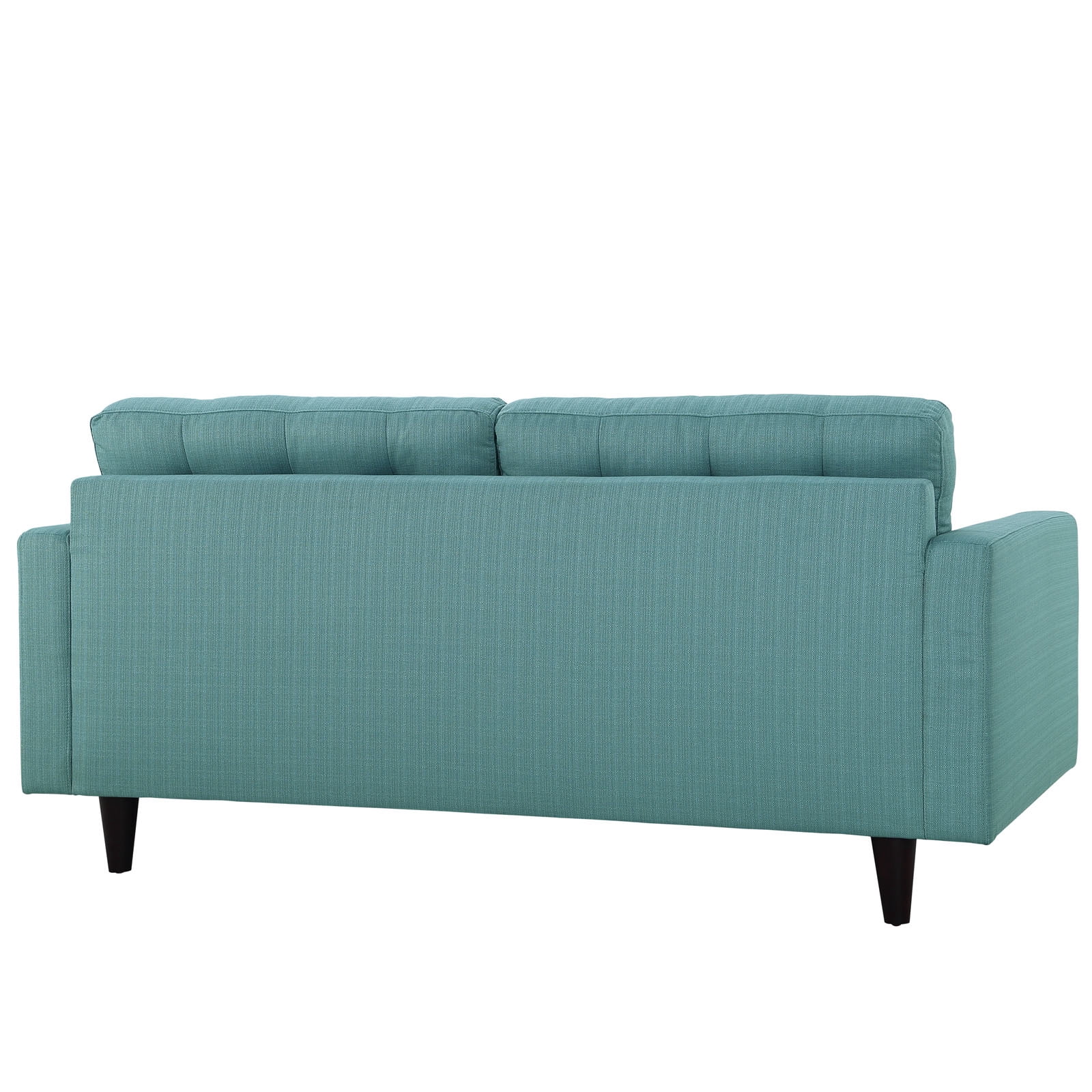Modway Empress Modern Upholstered Fabric Loveseat in Laguna Blue