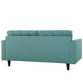 thumbnail image 4 of Modway Empress Causeuse Moderne Rembourrée en Tissu, Bleu Laguna, 4 of 5