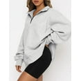 thumbnail image 6 of Womens Oversized Sweatshirts Hoodies Half Zip Pullover Fall  Outfits 2023 Y2k Clothes, 6 of 7
