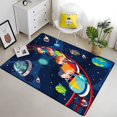 thumbnail image 2 of Alfombra de astronauta de dibujos animados alfombra de pintura encantadora para sala de estar área grande negro suave decoración del hogar estilo bohemio120x160cm (47x62in)120x160cm (47x62in) zhangmengya unisex, 2 of 2