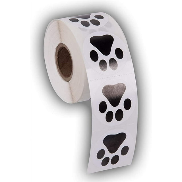 Pegatinas de animales con huellas de patas, huellas de perros para niños, fiestas, veterinarios, perreras y correo ER