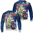 thumbnail image 3 of Merry Christmas and Happy New Year Santa Scottish Terrier Holiday Xmas Winter 2025 All Over Print 3D Sweatshirt Unisex Merch Scottie Dog Lover Gifts - 00024, 3 of 6