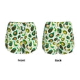 thumbnail image 4 of Disketp Green Avocado (2) Print Women's Shorts Workout Shorts for Athletic Gym Running Shorts with Phone Pockets Small, 4 of 8