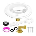 thumbnail image 1 of jinwen RV City Water Fill Inlet Flange Check Valve Brass RV Water Connection Inlet Style B white, 1 of 9