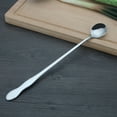 thumbnail image 4 of Hariumiu Long Handle Mixing Spoon Stainless Steel Soup Coffee Ice Cream Honey Milk Coffee Scoop Kitchen Utensil Cutlery Flatware, 4 of 7
