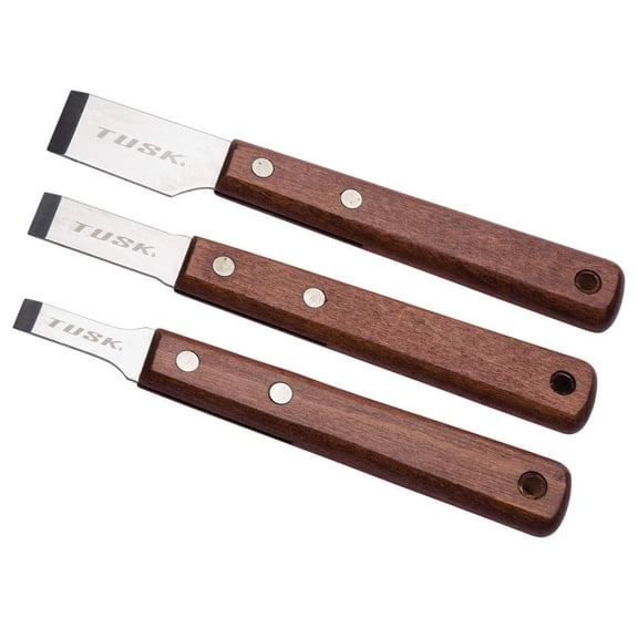 Tusk 3-Piece Gasket Scraper Kit | 10mm, 15mm, 23mm Sizes | Automotive Motorcycle Powersports Remove Old Gaskets, Silicone, Rust