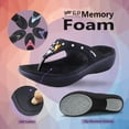 thumbnail image 6 of GP Memory Foam Flatform Flip-Flop Sandals: 8518 Black, EU35 (US Size 4 - 4.5), 6 of 6