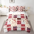 thumbnail image 2 of Manfei Happy Holiday 7-Piece Twin Bedding Sets,Christmas Santa Claus Bedding Comforter Set,Happy New Year Sheet Sets For Girls Boys,Breathable Home Decor Reversible, 2 of 8