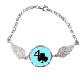 thumbnail image 1 of Feliz Urano Club 4 Cartas Pulsera pulsera pulsera alas de ángel pulsera, 1 of 3