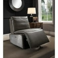thumbnail image 5 of ACME Metier Power Motion Recliner in Gray Top Grain Leather and Aluminum, 5 of 10
