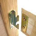thumbnail image 5 of Sincero Soporte de riel de cama, 4 juegos de conectores de fijación de bisagra de cama sin mortaja, herrajes de montaje más rápidos, 5 of 5