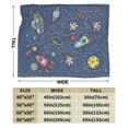 thumbnail image 4 of Cat Space Astronaut Blanket, Fluffy Soft Cozy Blanket Flannel Plush Microfiber Couch Throw, Bedding, 50"x40", 4 of 7
