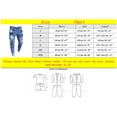 thumbnail image 2 of toraway Men's Jeans 32X32 Mens Tight Punctured Embroidered Small Leg Jeans L, 2 of 3