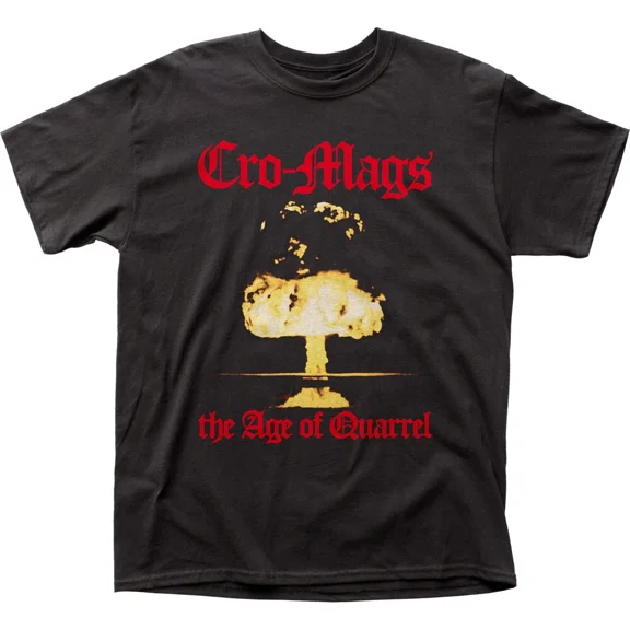 VINTAGE Cro-Mags The Age of Quarrel Mens T Shirt Rock and Roll Music Classic Band Black