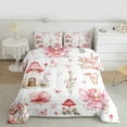 thumbnail image 2 of jejeloiu Fairy Tale Elf Queen Comforter Set,Cartoon Mushroom House Bedding Sets,Dreamy Fairy Tale Theme Bedding Comforter Set For Kids,Luxury Bedroom Decor Reversible,3pcs, 2 of 8
