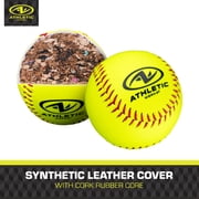 Athletic Works 11 in Fastpitch Softballs, 12-Count Bucket