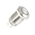 thumbnail image 5 of Uxcell Latching Metal Push Button Switch 12mm Mounting Dia 1NO 3-6V White LED Light, 5 of 5