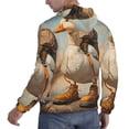 thumbnail image 6 of Naloa Hiking Duck Men's Casual Hooded Collar Drawstring Hoodies Pullover Sweatshirts Casual Long Sleeve Shirts-4X-Large, 6 of 7