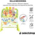 thumbnail image 3 of Silla Mecedora Columpio Electrica Para Bébe Portátil De Lujo Cómodo Bouncer Para Bebes Silla Acolchada Multifuncional Con Juguetes Colgante (VERDE), 3 of 6