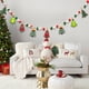 thumbnail image 5 of Guirnalda Navideña con Luces y Banderines, Decoración de 3 M con Pompones Multicolores, Adornos Colgantes para Interiores con Papá Noel, Muñeco de Nieve y Árbol | Decoración Festiva para Fiestas, 5 of 6