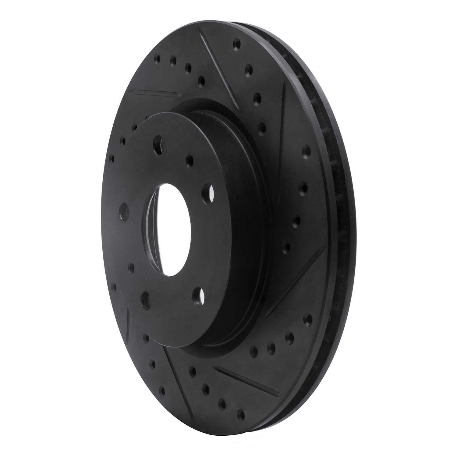 Dynamic Friction Company 633-01004R DFC Brake Rotor - Drilled And Slotted - Black