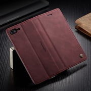 iPhone 8 Plus Wallet Case, iPhone 7 Plus Case,Shockproof Premium Leather Magnetic Flip Folio Stand Protective Cover For Apple iPhone 8 Plus/7 Plus 5.5 inch,Red