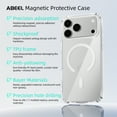 thumbnail image 4 of TECH CIRCLE for iPhone 13 Magnetic PC+TPU Case, Compatible with Magsafe Wireless Charging, Shockproof Shock Absorption, Slim Fit & Lightweight, Scratch-Resistant Bumper Cover, 4 of 10