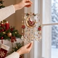 thumbnail image 5 of Christmas Wind Chimes For Outside Window Hanging, Christmas Santa Stained Wind Chime with Crystal Drops Sun Catcher, Festive Holiday Window Hanging Ornament Decor for Home, Christmas Tree, Gift, 5 of 5