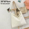 thumbnail image 2 of Hukapapa Bolso de color sólido Bolso de mujer de ocio Bolso de hombro de gran capacidad Bolso mensajero de literaturablanco, 2 of 5