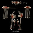 thumbnail image 5 of Sinyiin Bride Retro Chinese Style Hair Ornaments Tassel Women Wedding Headdress Earrings, 5 of 20