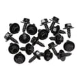 thumbnail image 6 of CROSSDESIGN Firewall and Splash Shield Screws- M6.3 x 20mm Long- 10mm Hex-Black Fit For Toyota, 6 of 9