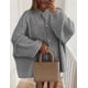 thumbnail image 4 of Suéter PRETTYGARDEN de Invierno con Botones y Tejido Grueso Gris Talla S, 4 of 8
