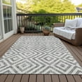 thumbnail image 6 of Addison Rugs Chantille Indoor/Outdoor Transitional Geometric Gray Washable Rectangle Rug, 8' x 10', 6 of 6