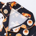 thumbnail image 7 of FASHOFT Halloween Pajamas for Women Set Ghost Pumpkin Printing Button Up Pjs Short Sleeve Sleepwear Notch Collar Bride Soft Comfy Pj Lounge Sets Navy XXL, 7 of 7