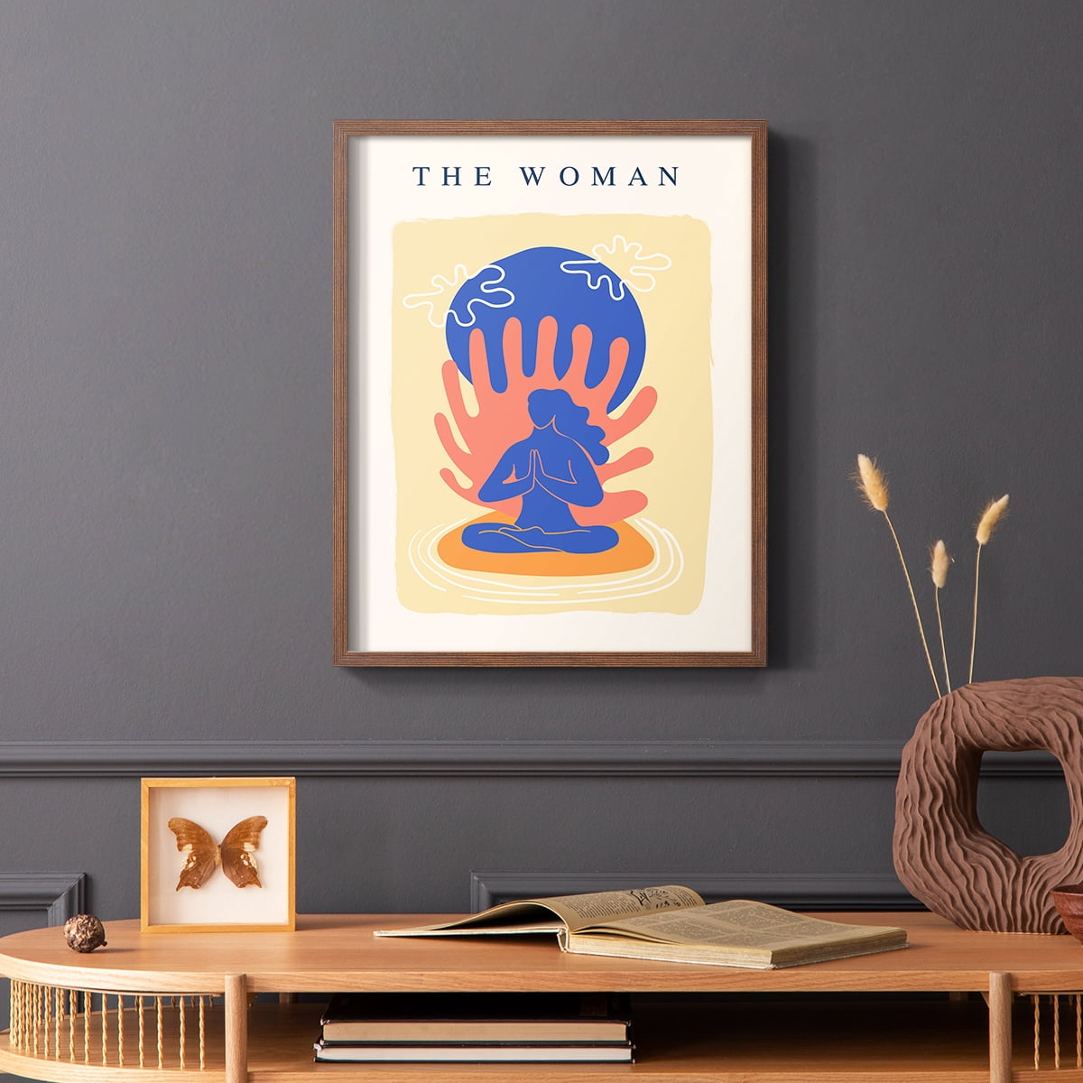 Matisse CCCXIII in Brown Solid Wood 8 x 10 Framed Print