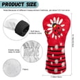 thumbnail image 7 of Uorisanigo Golf Club Covers Set, Driver Headcover and Fairway Wood Head Covers Hybrid Headcovers 3/5 Wood Headcover Leather Red Ladybug Golf Club Head Cover, 7 of 7