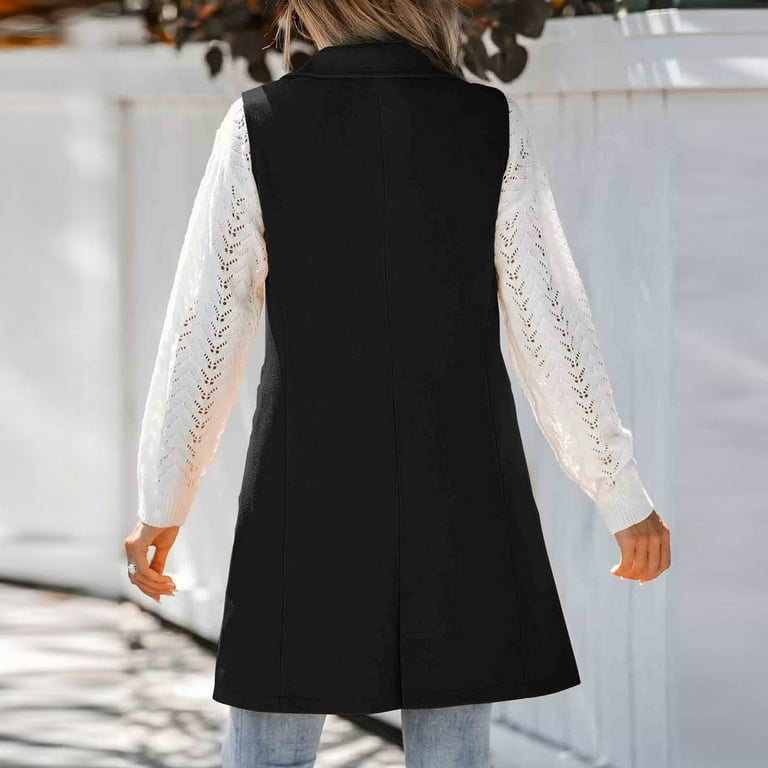 APEXFWDT Womens Fashion 2024 Sleeveless Blazer Vest Spring APEXFWDT Womens Fashion 2024 Sleeveless Blazer Vest Spring
