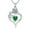Emerald, variant on SISGEM Birthstone Necklace for Women Sterling Silver Genuine Rose Flower Heart Pendant Necklace for Women Mom