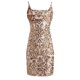 thumbnail image 5 of Gibobby Vestidos para mujer casuales Vestido de cóctel ajustado sexy con cuentas halter de lentejuelas para dama de honor y boda(Dolado,G), 5 of 5