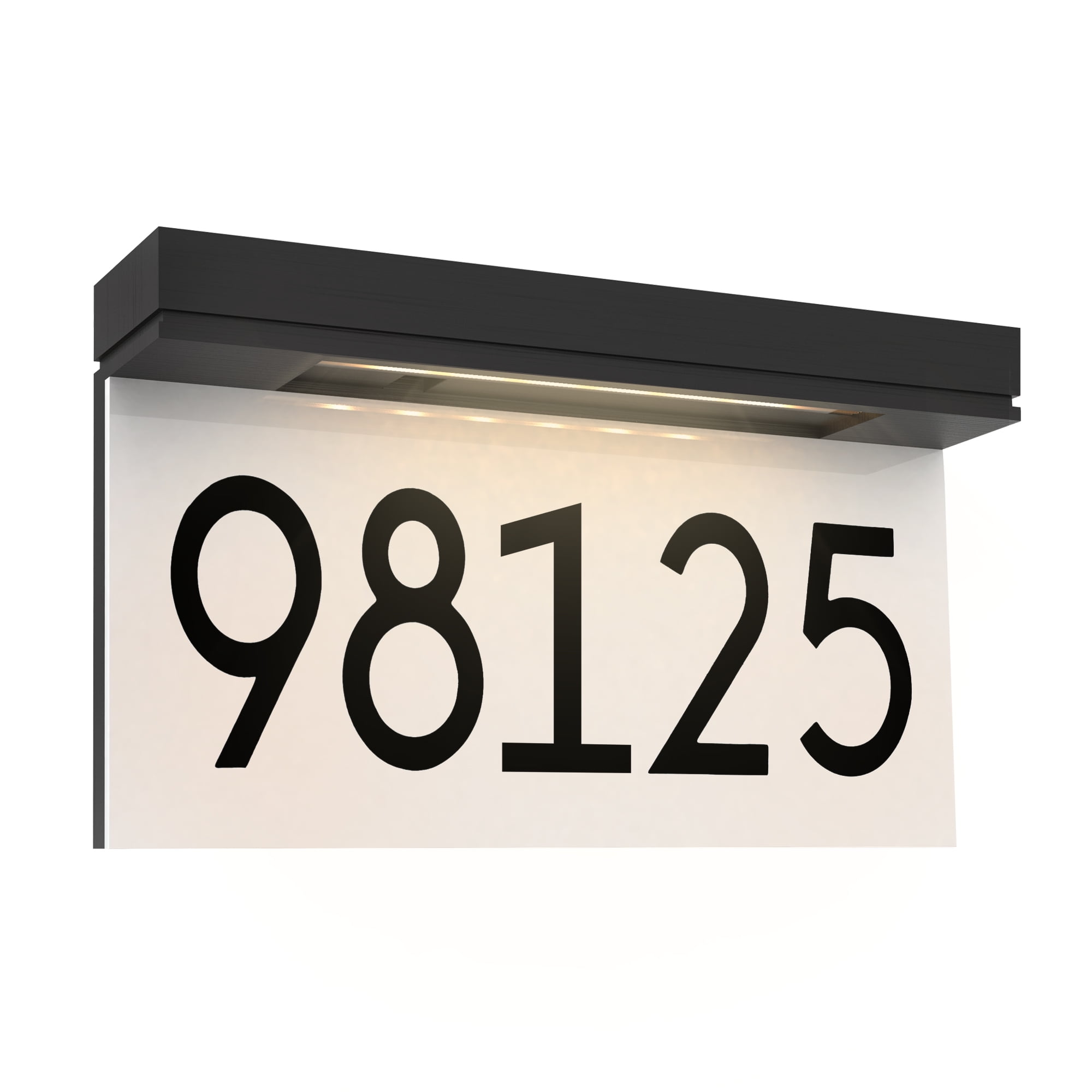 Solar Lighted Address Sign House  Plaque Number Plate Lamp 
