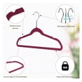 thumbnail image 5 of Quality Children's Plastic Non Velvet Non-Flocked Thin Compact Hangers Swivel Hook for Shirts Blouse Coats (Raspberry, 240), 5 of 8