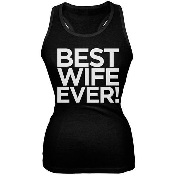 Best Wife Ever Black Juniors Soft Tank Top - Small