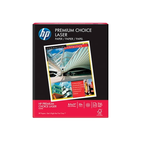 HP Premium Choice Paper - White - Letter A Size (8.5 in x 11 in) - 120 g/m - 32 lbs - 3000 sheet(s) plain paper - for Color LaserJet Pro M254, MFP M180, MFP M281; LaserJet Pro M104, MFP M132, MFP M427